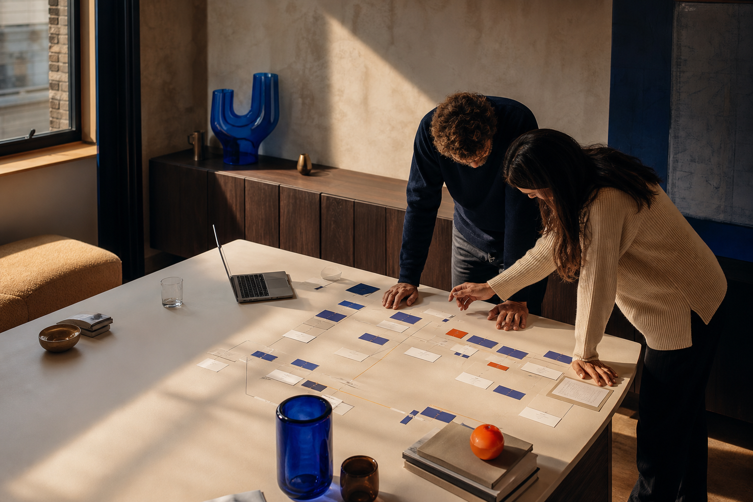 A composed studio still life representing operational clarity.